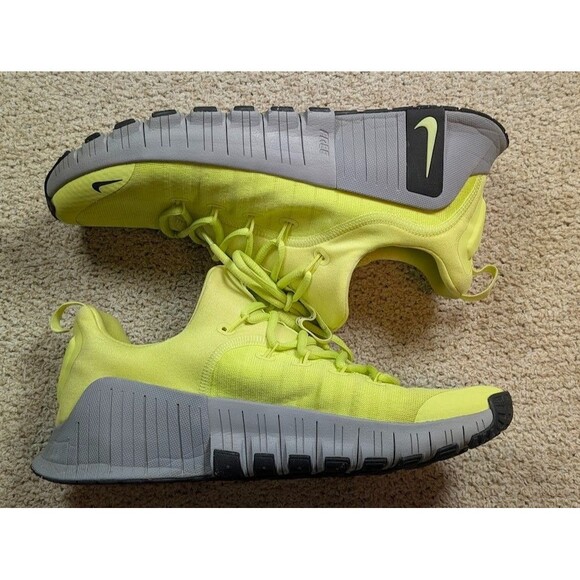 Nike Free Metcon 6 Volt Photon Dust Gray Training Shoes Men’s 9.5 FJ7127-700 - Picture 2 of 8